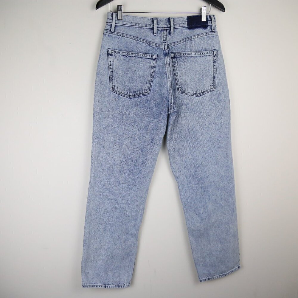 Aritzia Wilfred Free Dad Cotton Acid Light Wash Blue Denim Jeans Size 6 - Picture 6 of 7